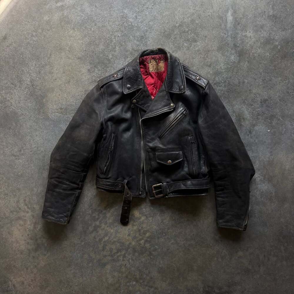 Windward Vintage 1950S Horsehide Leather Motorcycle Jacket